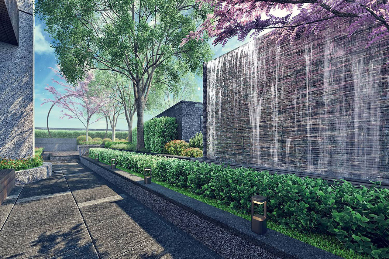 中庭景觀3D示意圖